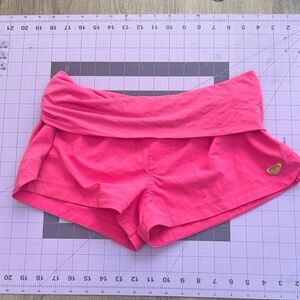 Roxy Women's Fold-Over Waist Athletic Skort - Hot Pink